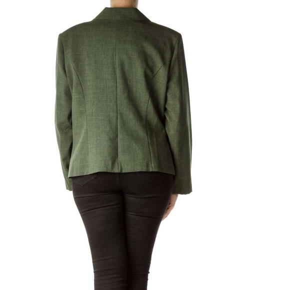 SAG HARBOR Green Textured Suit Jacket - Picture 3 of 4